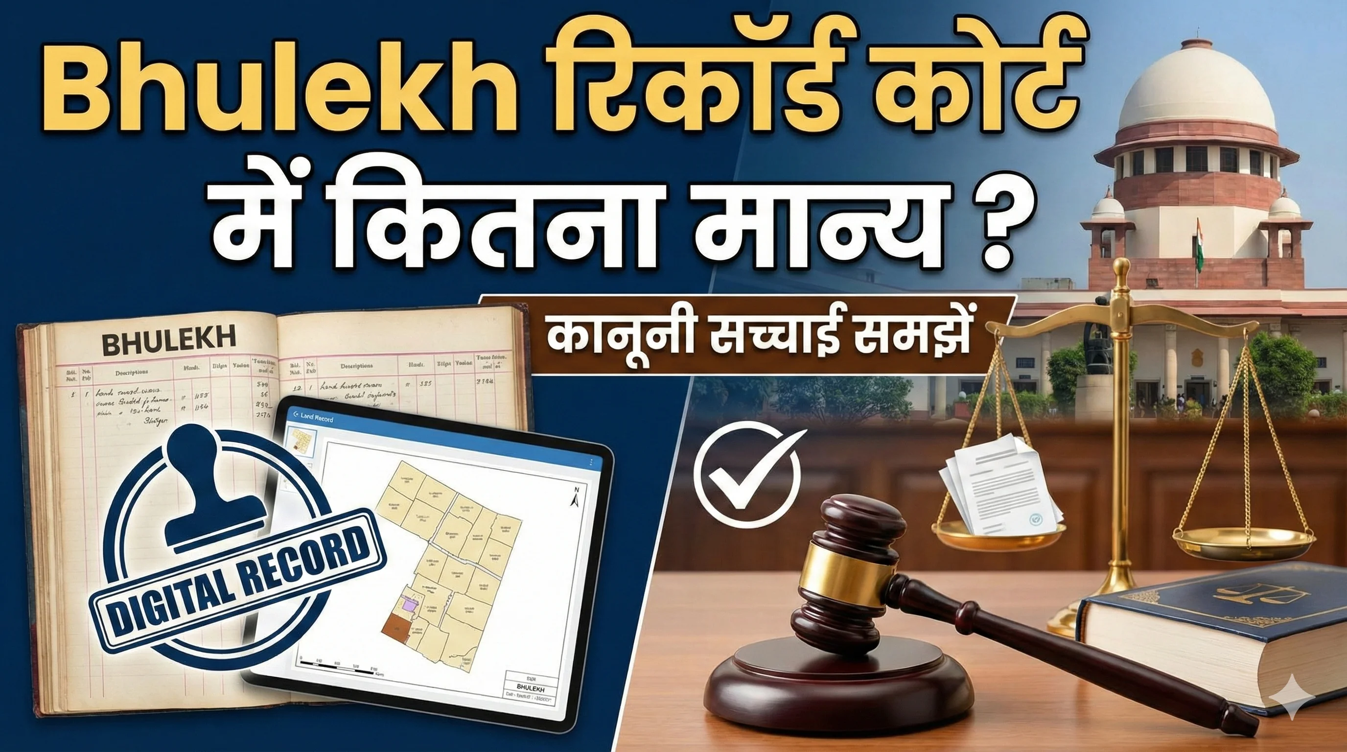 Bhulekh रिकॉर्ड कोर्ट में कितना मान्य होता है?